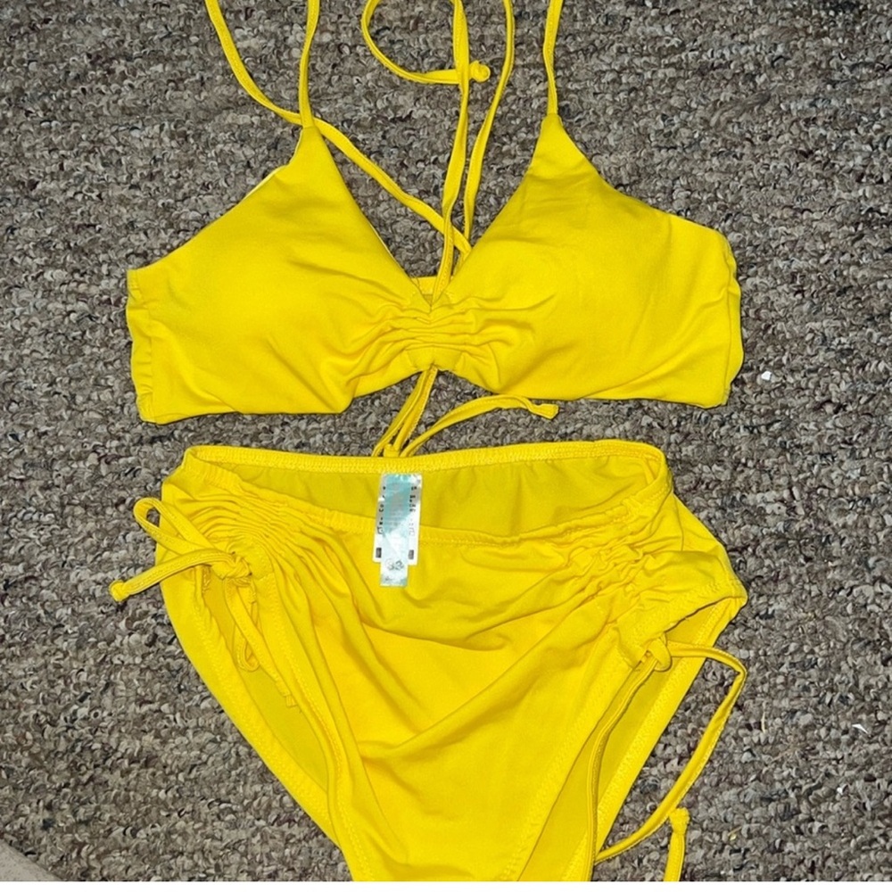 Vibrant Yellow Bikini Set
